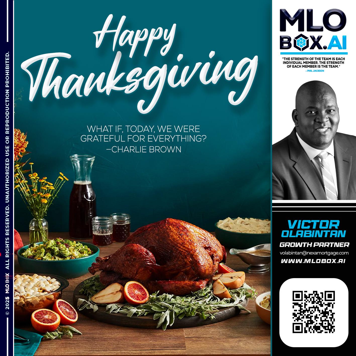 HAPPY THANKSGIVING - Victor Olabintan -Loan Officer