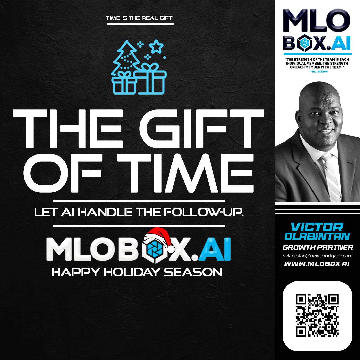 THE GIFT OF TIME - Victor Olabintan -Loan Officer